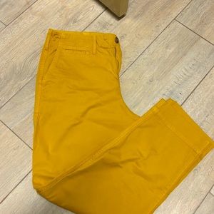 Woman straight khaki High rise pants size 10
